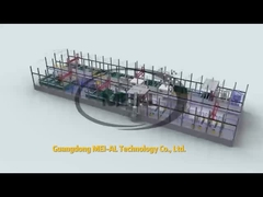 Automatic 1500T/Month Aluminium Anodizing Production Line Peralatan Pengolahan Permukaan