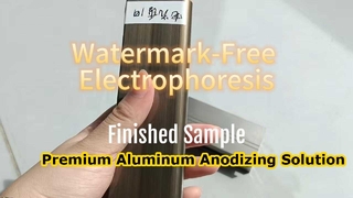 Elektroforesis bebas tanda air selesai pada profil aluminium