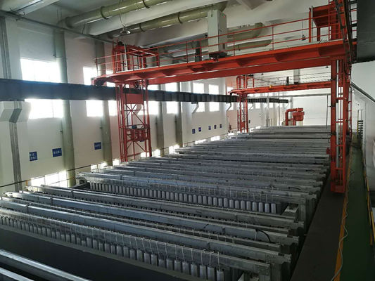 Kualitas  1000 Ton Manual Anodizing Production Line 10µM - 12µM Micron pabrik