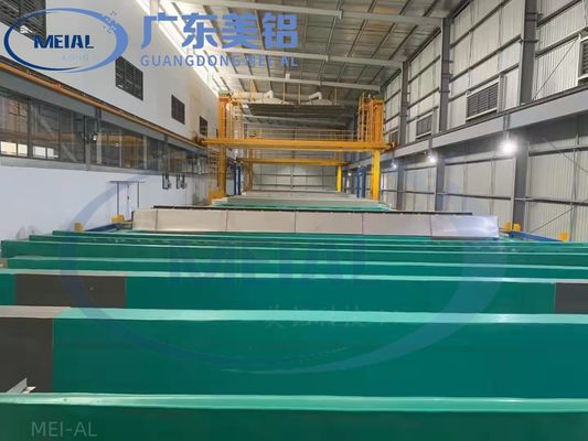 Harga bagus Automatic 1500T/Month Aluminium Anodizing Production Line Peralatan Pengolahan Permukaan On line