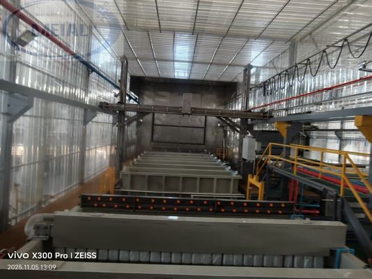 Harga bagus 500T/M Line Produksi Anodizing Disesuaikan untuk Profil Pintu dan Jendela High-End dengan Daya Gas Alam On line