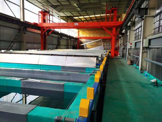 Harga bagus 80 Tons/Month Semi-Automatic Hard Anodizing Line for Black Anodized Aluminum Parts On line