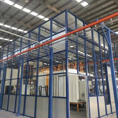 Mesin Garis Powder Coating Horisontal Stabil Tegangan 380V - 415V