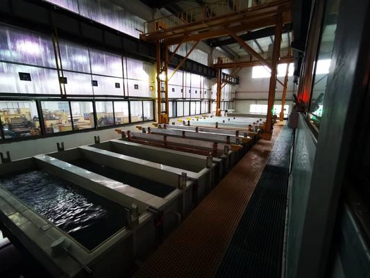 Proses Perawatan Lini Produksi Anodisasi Otomatis Output 650T/Bulan