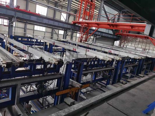 Jalur Anodisasi Otomatis 220V 50HZ Dengan Panjang Profil Maks 12500mm
