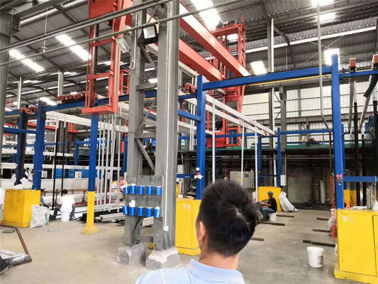 Proses Jalur Anodisasi Otomatis Daya Garis Anodiding Horisontal