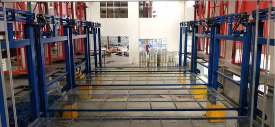 Proses Jalur Anodisasi Otomatis Daya Garis Anodiding Horisontal