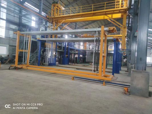 Harga yang bagus 3000T / Bulan Semiautomatik Anodizing Produksi Line 6500mm Max Profil Panjang on line