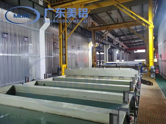 Harga yang bagus 700T/Bulan Jalur Produksi Anodizing Aluminium Otomatis untuk Peralatan Pengolahan Permukaan on line