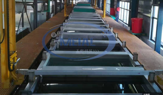 Harga yang bagus 900T/Bulan Aluminium Anodizing Produksi Line dengan 1-25um Anodizing Film Ketebalan on line
