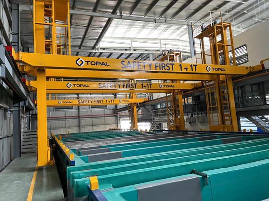 Harga yang bagus Anodizing Line Produksi dengan asam sulfat bebas 180 plusmn 30 g/l Tangki Degreasing on line