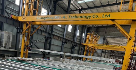Harga yang bagus 1000-5000 Piece Per Day Automated Anodizing Line dengan belt conveyor dan sistem dosing kimia otomatis Warna Perak on line