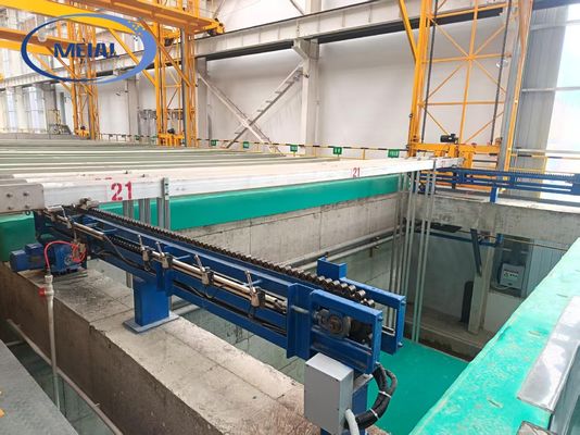Lanjutan 600 Ton / Bulan Aluminium Anodizing Line Smart Berkelanjutan SEO-dioptimalkan