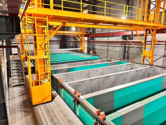 Harga bagus 6063 6061 7075 Aluminium Alloy Anodizing Line Produksi untuk Perawatan Permukaan Kerangka Aluminium Surya on line