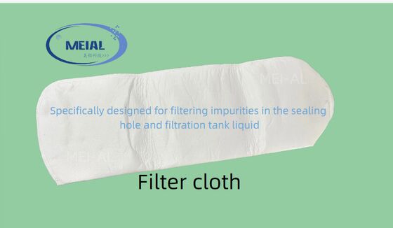 Harga bagus Bahan PE Anodizing Line Sealing Tank Filter Cloth dengan ukuran 180*810 dan sifat tahan korosi on line