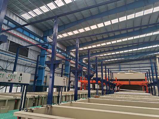 Harga bagus 450T/bulan Garis Produksi Elektroforesis Oksidasi Horizontal dengan Panjang Profil Maksimum 6500mm dan Ketebalan Film 8-12μm yang Dapat Disesuaikan on line