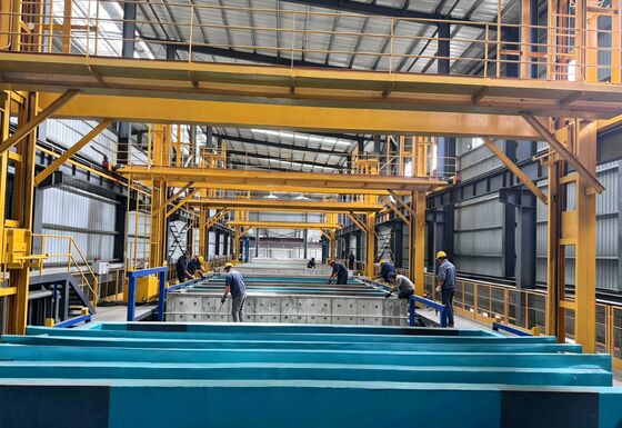 Harga bagus Garis Anodizing Cerdas dengan 750T / bulan Output, 6500mm Max Profil Panjang, dan 8-12μm Film Ketebalan on line