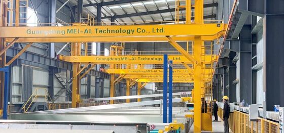 Harga bagus Lini Produksi Anodisasi Aluminium Otomatis 800T/Bulan dengan Ukuran yang Dapat Disesuaikan 1-6500mm dan Peralatan Perlakuan Permukaan Tahan Abrasi yang Sangat Baik on line