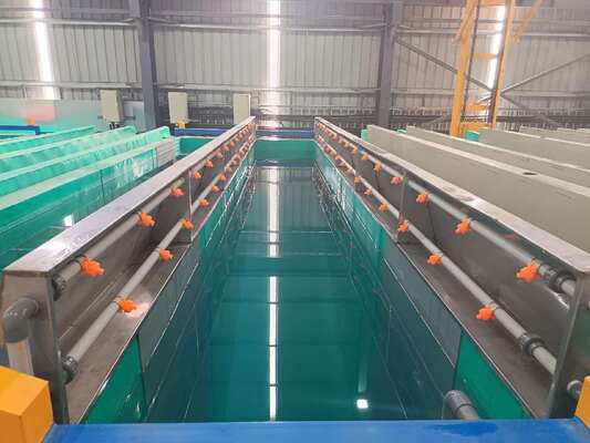 Harga bagus Lini Produksi Anodisasi Aluminium Otomatis 800T/Bulan dengan Panjang Profil Maksimum 6500mm dan Ketebalan Film 10~12µm on line