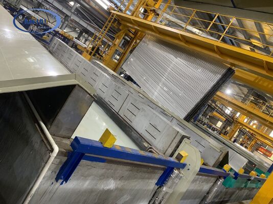 Harga bagus AC220V 50Hz Control Power Anodizing Production Line Dengan Scalability Automation 6500mm Max Profil Panjang Dan 10~12μm Ketebalan Film on line