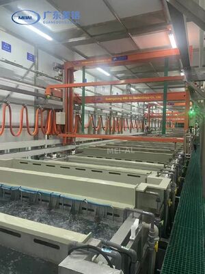 Harga bagus Peralatan Anodizing Aluminium Kapasitas Tinggi dengan Output 500 Ton/Bulan dan Operasi Otomatis Penuh untuk Profil 6500mm on line