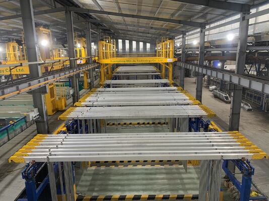 Harga bagus Lini Produksi Oksidasi Kapasitas 200T/bulan dengan Pemantauan dan Kontrol Jarak Jauh untuk Ketebalan Film Anodisasi 10-25µm on line