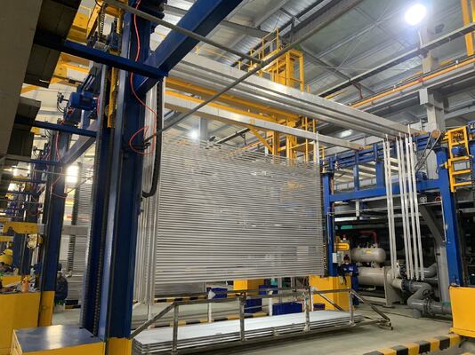Harga bagus Jalur Anodizing Horizontal Otomatis untuk 6061-6063 Aluminium Alloy dengan Kapasitas 750T/M dalam Mode U Horizontal on line