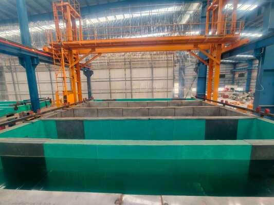 Harga bagus Jalur Produksi Anodisasi Otomatis 80-200 Ton/Bulan untuk Pendingin LED dengan Ketebalan Film 8–12 µm dan Finishing Putih Perak atau Hitam On line