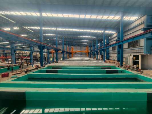 Harga bagus MEI-AL 500 Ton/Bulan Peralatan Lini Anodizing Kontrol PLC Otomatis dengan Ketebalan Film 5-25 μm on line