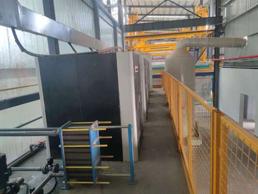Harga bagus Tangki Pengolahan Anodisasi Anti Korosi PP 8000x1200x1500mm Kerangka Baja Diperkuat Proses Elektrolit Asam Sulfat/TEKNOLOGI MEI-AL on line