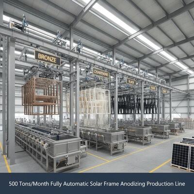 Harga bagus Jalur Anodisasi Keras Otomatis Penuh untuk Profil Furnitur Kantor & Pencahayaan ≥10μm Tahan Gores & Noda On line