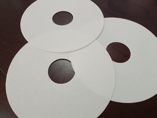 Harga bagus Acid-Resistant Stack Filter Ring Filter Paper with Center Hole for Anodizing Tank Customizable Outer Diameter On line