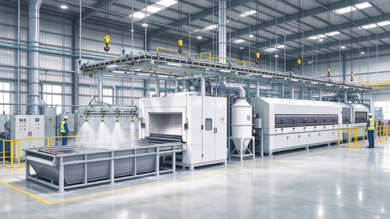 Harga bagus Turn-key Complete Powder Coating Line dengan Electrostatic Powder Spraying dan PLC-driven Automated Process Control On line